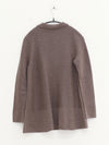SWAYING 25 Autumn and Winter Seamless Lapel Twisted Wool Pullover SW-SW25AW1T17C2S2-HZ Gray Brown